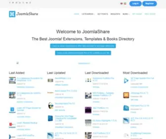 Joomlashare.org(Joomla Extensions and Templates) Screenshot