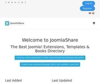 Joomlashares.com(Joomla Extensions and Templates) Screenshot