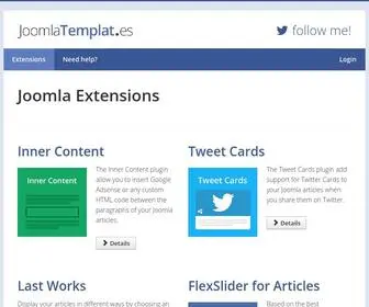 Joomlatemplat.es(Extensions) Screenshot