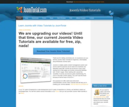 Joomtorial.com(Learn Joomla with Video Tutorials by JoomTorial) Screenshot