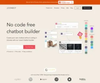 Joonbot.com(Chatbot builder for conversion rate optimization) Screenshot