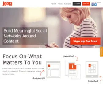 Joota.com(Social Content Networking) Screenshot