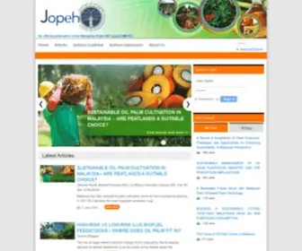 Jopeh.com.my(Environment and Health (JOPEH)) Screenshot