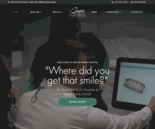 Joplindental.com(Dentist in Joplin MO) Screenshot