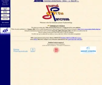 Joplink.net(Journal of the Pancreas (Online)) Screenshot