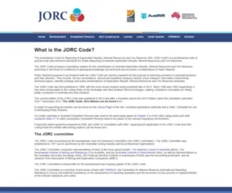 Jorc.org(Mineral Resources and Ore Reserves) Screenshot