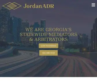 Jordanadr.com(Effective Dispute Resolution throughout Georgia) Screenshot