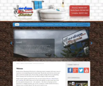 Jordanansons.com(Jordan & Sons Plumbing and Electrical) Screenshot