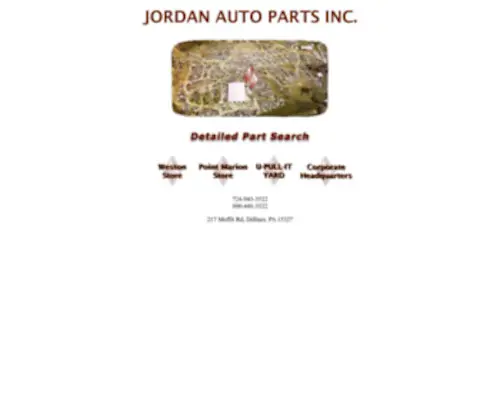 Jordanautoparts.com(Jordan Auto Parts "The Professional Parts People") Screenshot