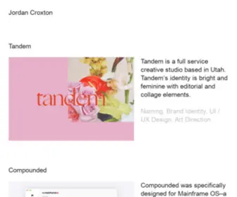 Jordancroxton.com(Jordan Croxton) Screenshot
