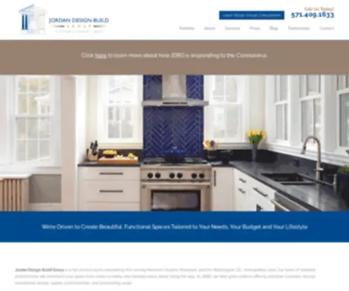 Jordandesignbuildgroup.com(Kitchen, Bathroom & Whole-Home Remodeling in Fairfax) Screenshot
