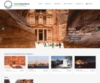 Jordanexperience.com(Jordan Travel Agency) Screenshot