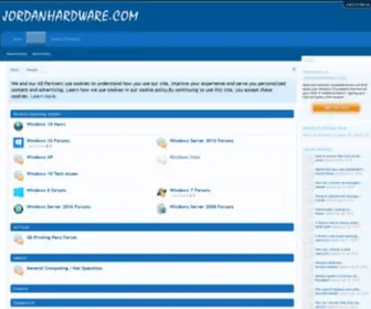 Jordanhardware.com(Windows 10 Forums) Screenshot