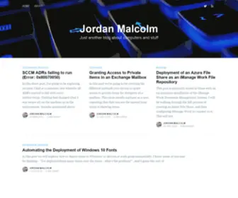 Jordanmalcolm.com(Jordan Malcolm) Screenshot