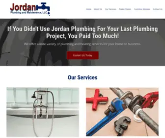 Jordanplumbingnc.com(Drain Cleaning Contractor) Screenshot