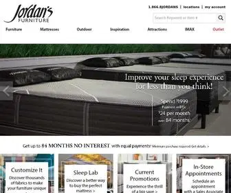 Jordans.com(Jordan's Furniture in Massachusetts) Screenshot