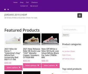Jordans2019Cheap.com(Online Sale Nike Jordan Shoes) Screenshot