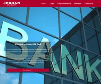 Jordanusabank.com(Banking, Credit Cards, Loans and Merrill) Screenshot