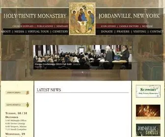 Jordanville.org(Holy Trinity Monastery) Screenshot