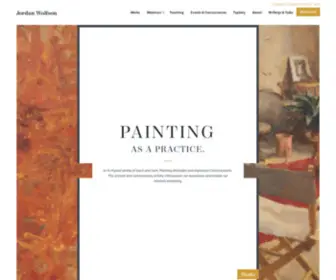 Jordanwolfson.com(Oil painting as a creative journey. Jordan Wolfson) Screenshot