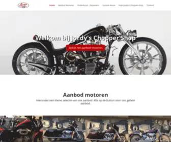 Jordyschoppershop.nl(Jordy's Chopper Shop) Screenshot