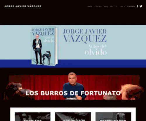 Jorgejaviervazquez.com(Jorge Javier Vázquez Inicio) Screenshot
