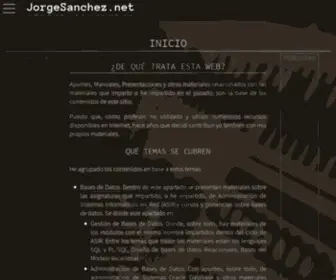 Jorgesanchez.net(Jorge Sanchez) Screenshot