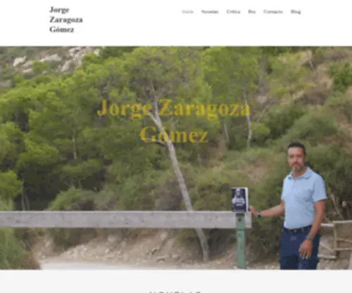 Jorgezaragozagomez.com(Web Oficial del escritor Jorge Zaragoza Gómez) Screenshot