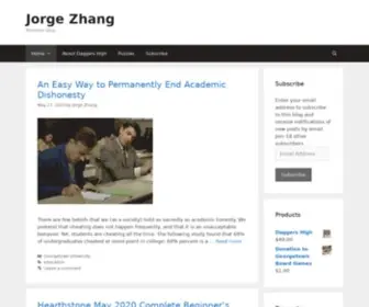 Jorgezhang.com(Personal blog) Screenshot