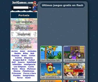 Jorigames.com(Juegos gratis online en flash) Screenshot