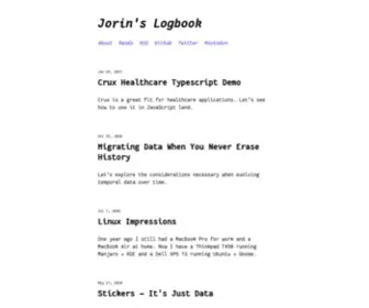 Jorin.me(Jorin's Logbook) Screenshot