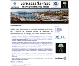 Jornadassarteco.org(Jornadas Sarteco) Screenshot