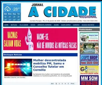 Jornalacidaderegional.com.br(Jornal A Cidade) Screenshot