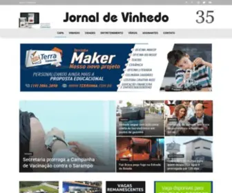 Jornaldevinhedo.com.br(Capa Jornal) Screenshot