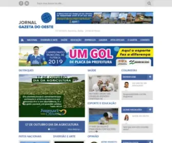Jornalgazetadooeste.com.br(Jornal Gazeta do Oeste) Screenshot