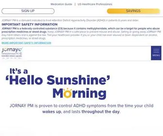 Jornaypm.com(JORNAY PM™ (methylphenidate HCI)) Screenshot