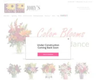 Jorysflowers.com(Concord Florist) Screenshot