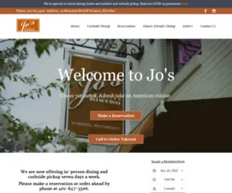 Josamericanbistro.com(Jo's American Bistro Newport RI Restaurants) Screenshot