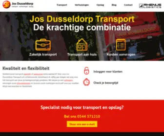 Josdusseldorp.nl(Transport van allerlei soorten goederen) Screenshot