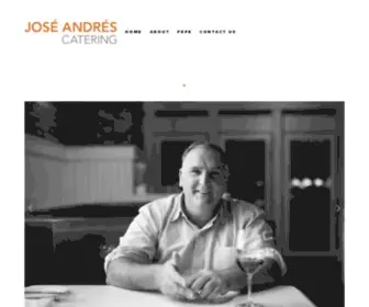 Joseandrescatering.com(José Andrés) Screenshot