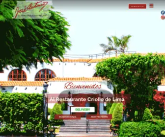 Joseantonio.com.pe(Restaurante JOSÉ ANTONIO) Screenshot