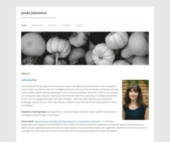 Joseejohnston.com(Josée Johnston) Screenshot