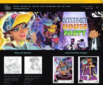 Josegaribaldi.com(Visual Development artist on Epic Tales of Captain Underpants at DreamWorks TV) Screenshot