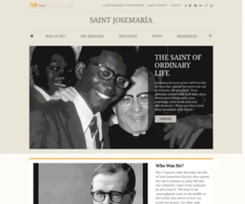 Josemariaescriva.info(Saint Josemaría) Screenshot