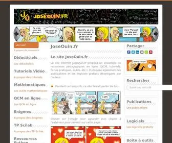 Joseouin.fr(Accueil) Screenshot