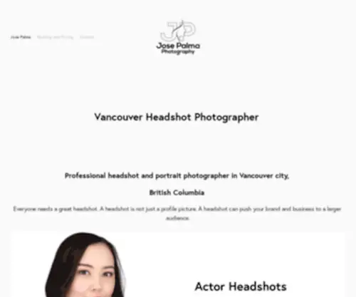 Josepalma.ca(Headshot Photographer Vancouver) Screenshot