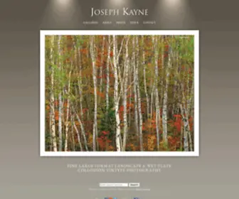 Josephkaynephoto.com(Fine large format landscape photography & tintype photograph) Screenshot