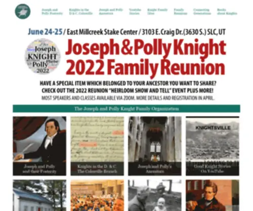 Josephknightfamily.org(Joseph Knight Sr) Screenshot