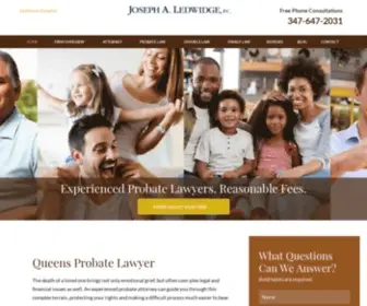 Josephledwidge.com(New York City Estate and Probate Lawyer) Screenshot