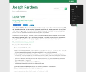 Josephparchem.com(Process Engineering) Screenshot